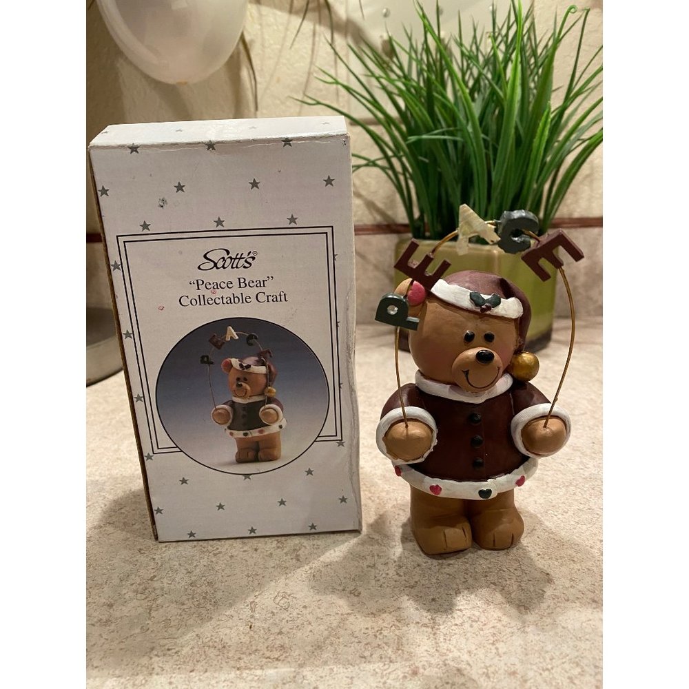 Vintage Scotts "Peace Bear" Collectable Craft